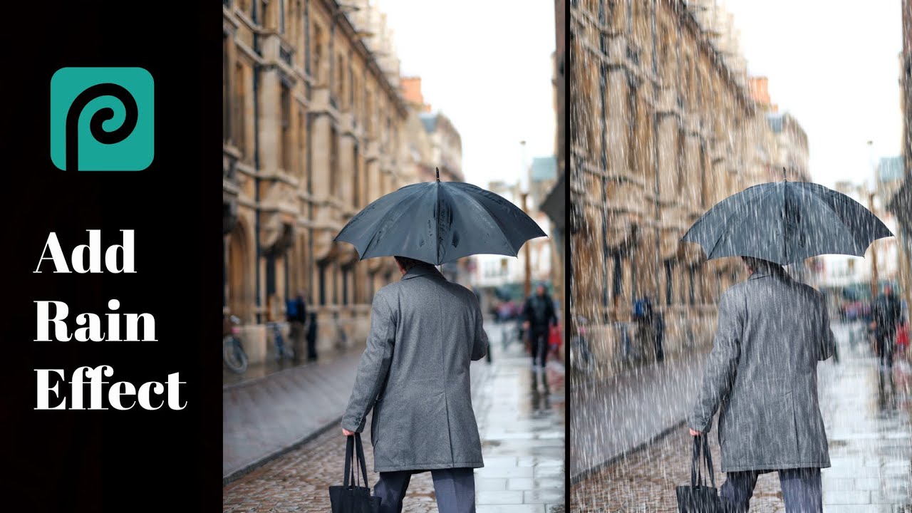 How to Add Rain Effect | Photopea Tutorial