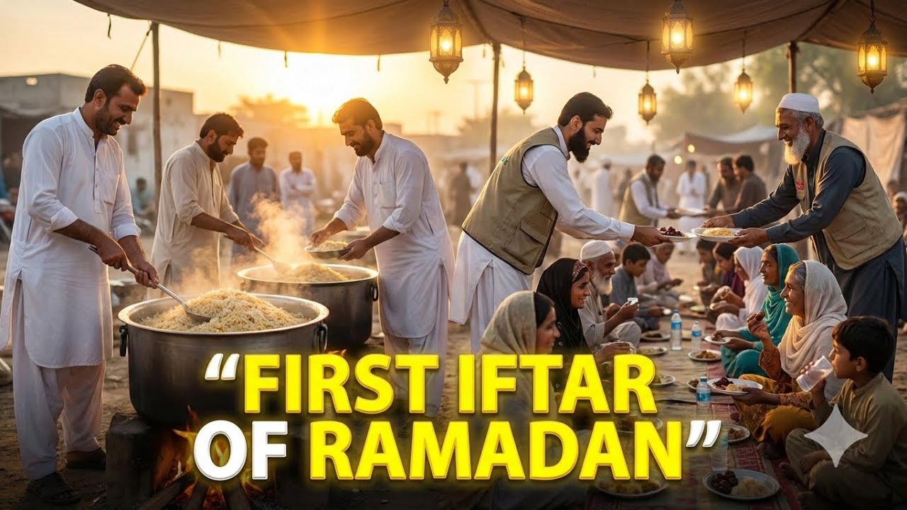 First Iftar of Ramadan 2026 | Rice Cooking Process & Iftar Distribution in Pakistan
