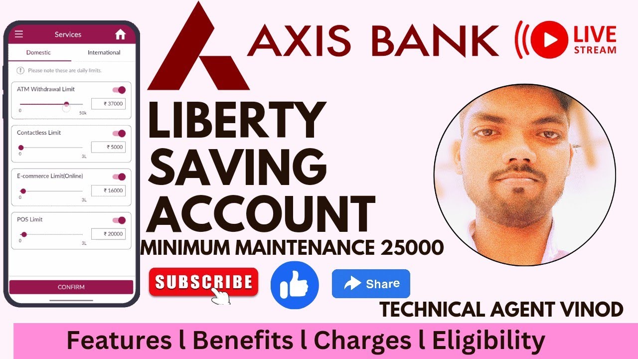 Axis Liberty Savings Account Full Details l Benefits l Charges l Eligibility l Technical Agent Vinod