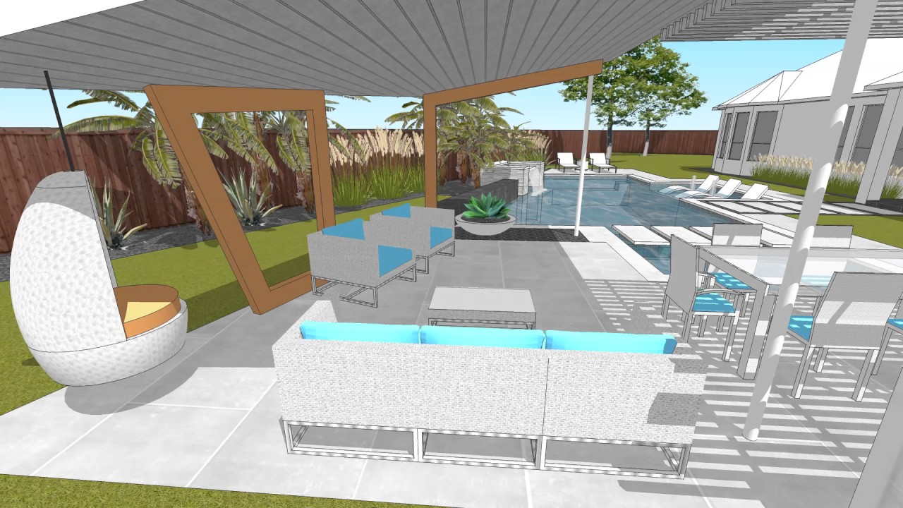 Flower Mound Modern Swimming Pool & Outdoor Living