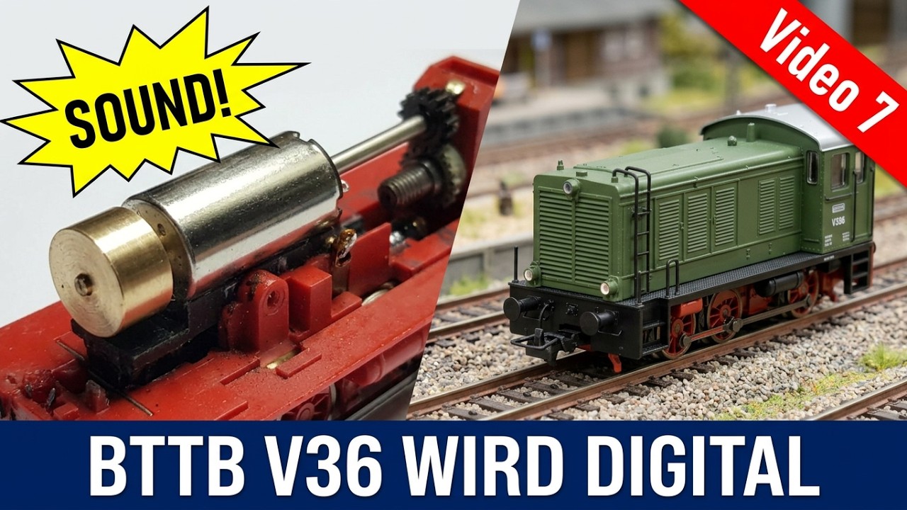 Modellbahn TT   aus Alt   wird Digital - die V36 (Teil 7)