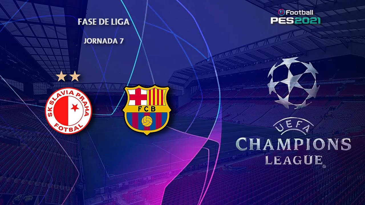 PES21 - UEFA Champions League 25/26 | Fase de Liga | 🔴⚪ Slavia Praga 🆚 🔵🔴 FC Barcelona | FUMA