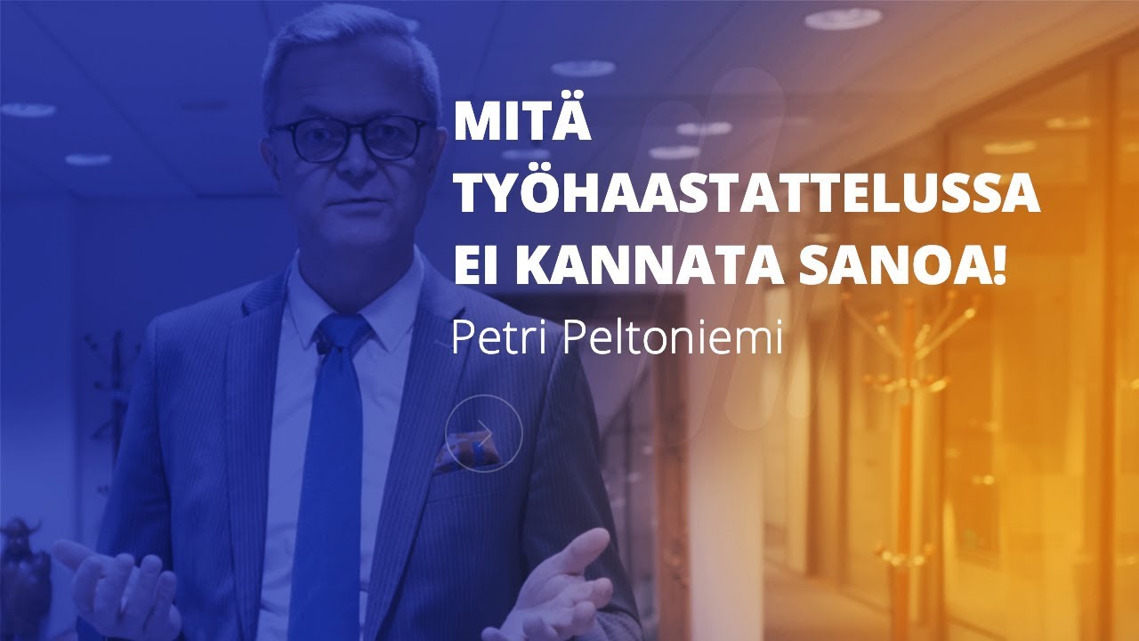 Mitä työhaastattelussa EI KANNATA sanoa | InHunt Group