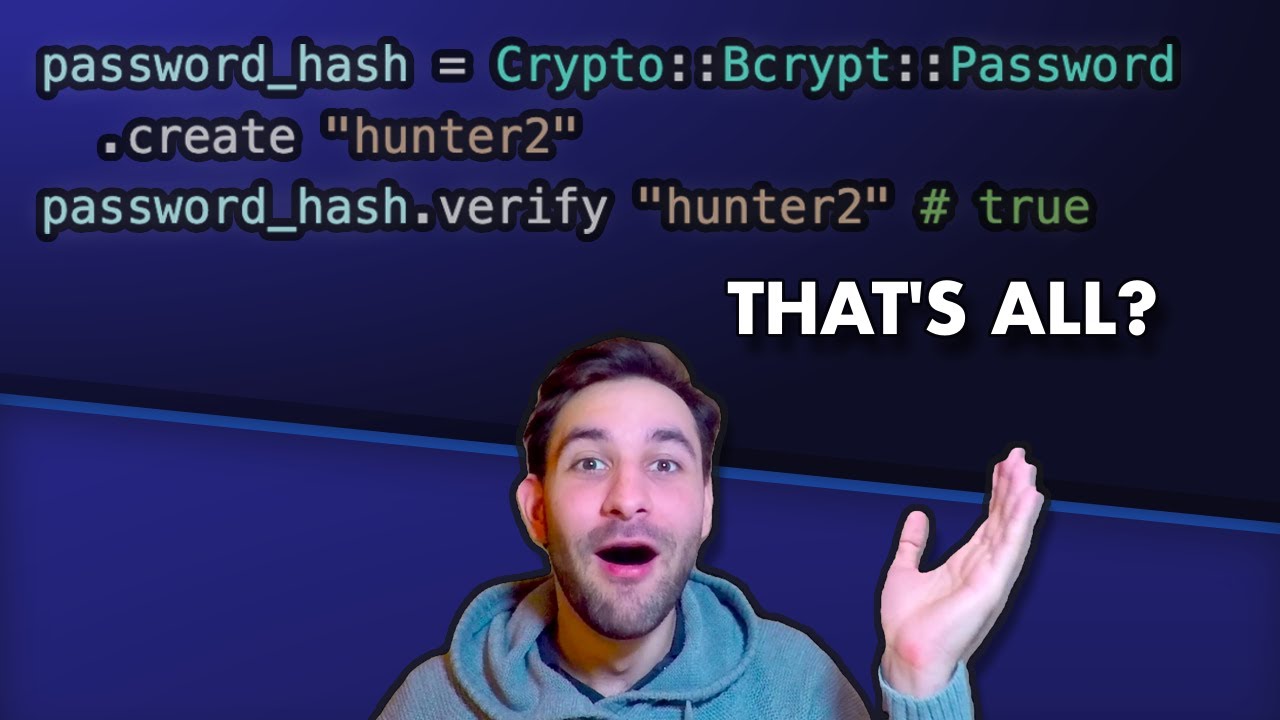 How to Hash Passwords with Crystal Lang