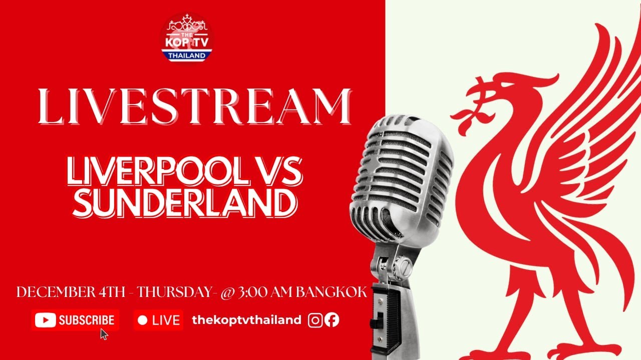 Liverpool vs Sunderland | LIVE WATCHALONG 🔴 สด | Premier League 2025/26 - Match Day 14