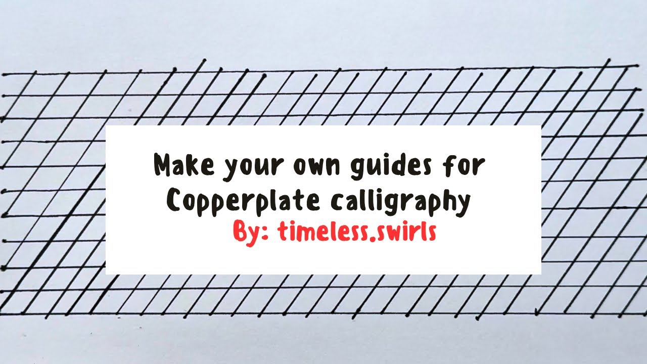 How to make your own calligraphy guidelines