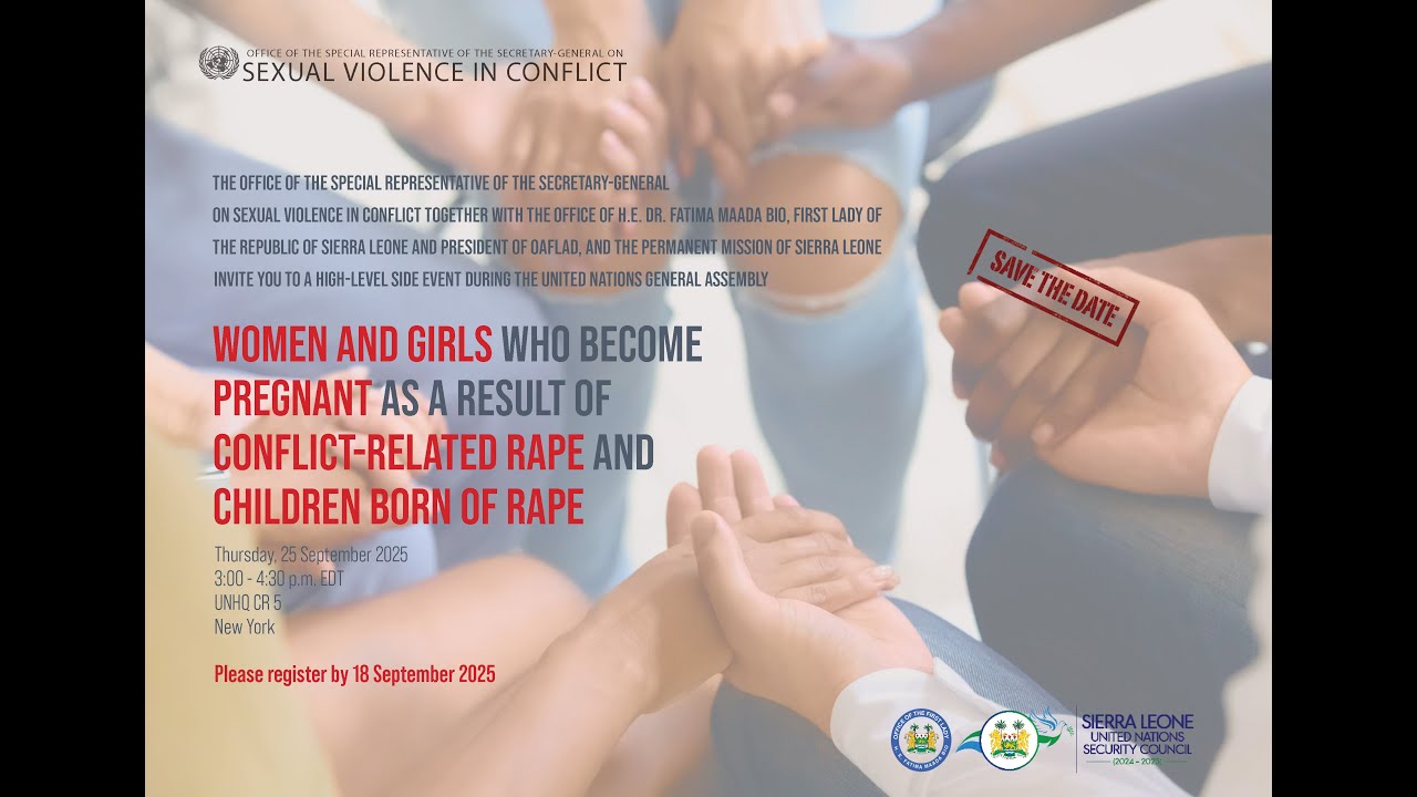 UNGA 80 High-Level Side Event on Children Born of Conflict-Related Rape