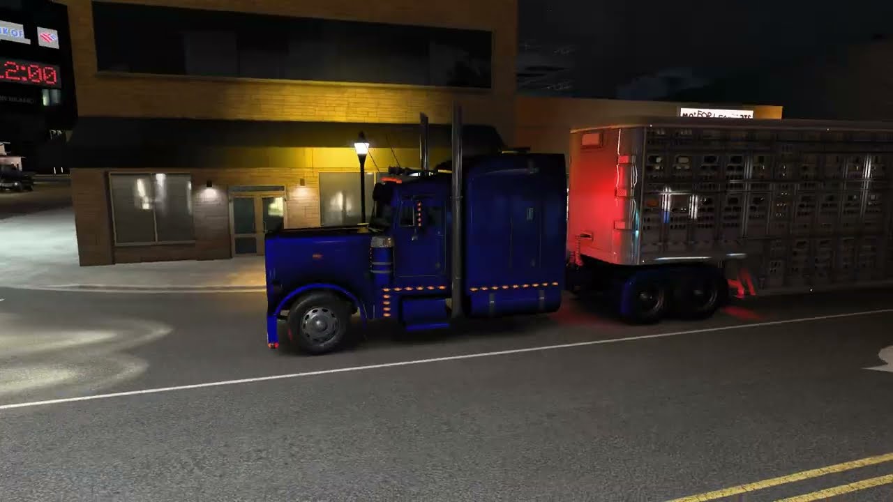 American Truck Simulator Hauling Live Cattle to Maryville, Missouri