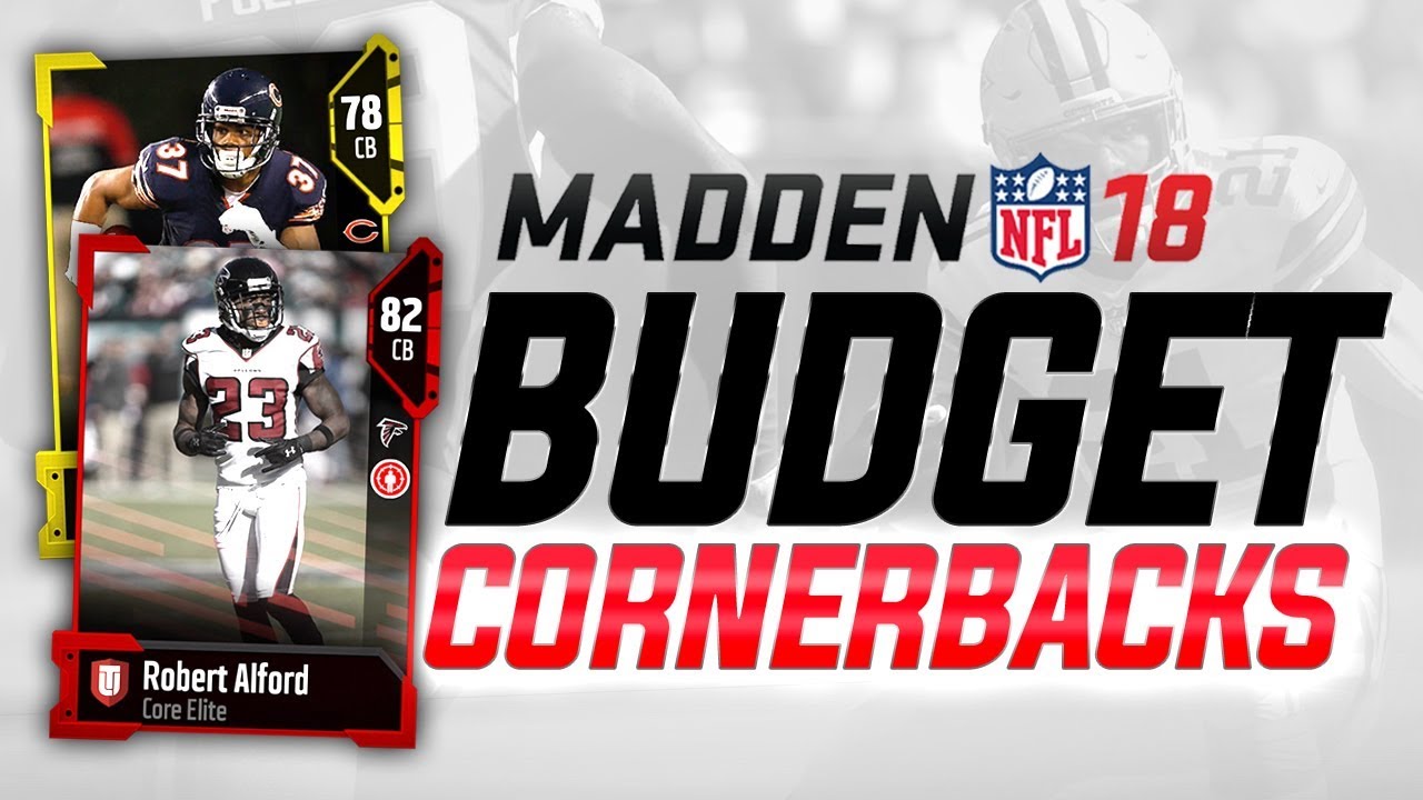 MUT 18 BUDGET SQUAD: The BEST CORNERBACKS on a 15k BUDGET in Madden 18 Ultimate Team!