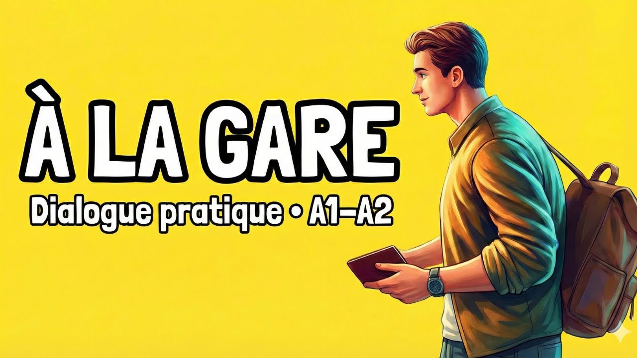 Acheter un Billet de Train 🚆 en Français | Dialogue + Guide Facile 🇫🇷 (A1/A2)
