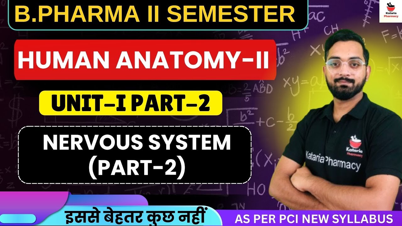 NERVOUS SYSTEM(PART-2) || HUMAN ANATOMY & PHYSIOLOGY-II | UNIT-I(PART-2) | B.Pharm 2nd Semester
