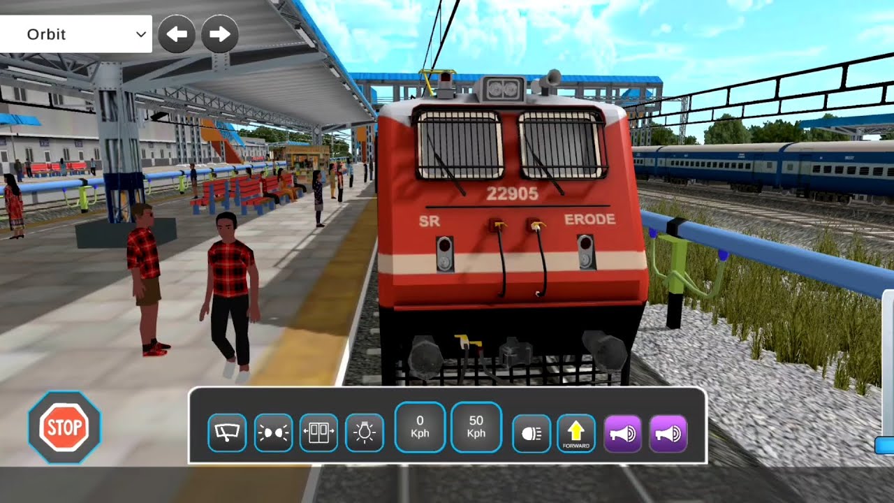 WAP 4 Locomotive Engine | ICF Blue Coaches Crossed LBH Coaches | Powerful Locomotive Engine | 