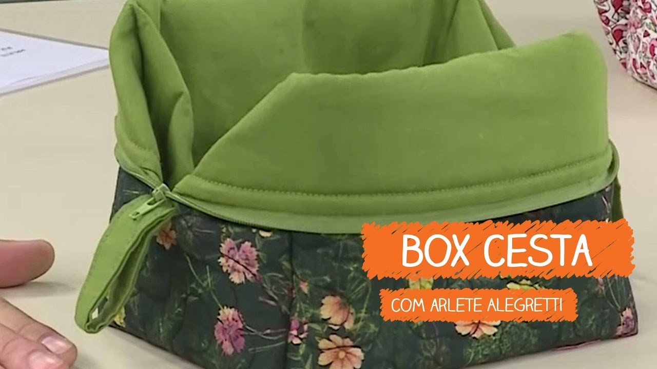 Box Cesta - Arlete Alegretti | Vitrine do Artesanato na TV - Rede Família