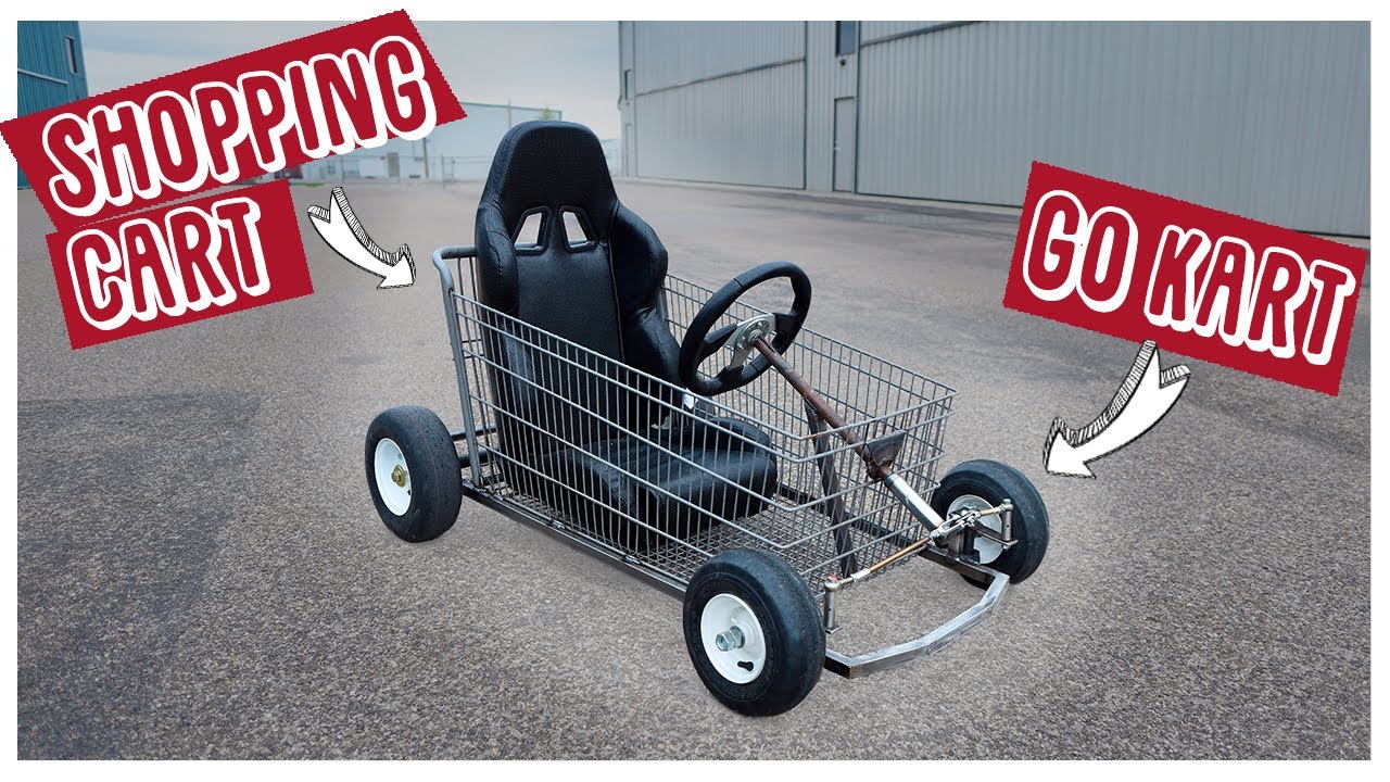 WE BUILT A SHOPPING CART GO KART!!