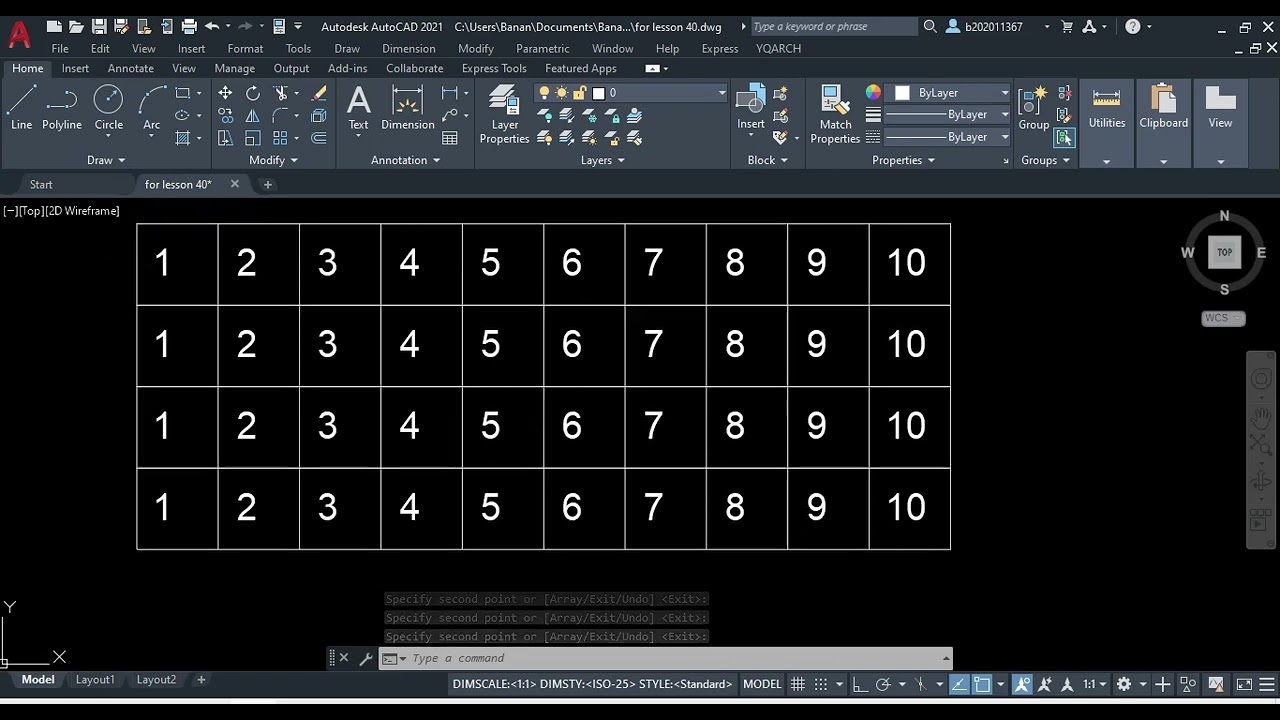 الترقيم الأوتوماتيكي على برنامج الأوتوكاد Auto Numbering in Autocad2021, (TCOUNT)