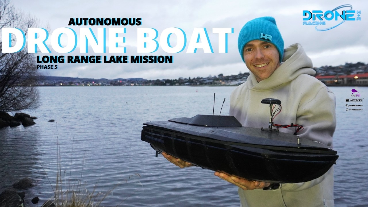 AUTONOMOUS UAV&nbsp;RADIO&nbsp;CONTROL&nbsp;DRONE BOAT: LAKE MISSION