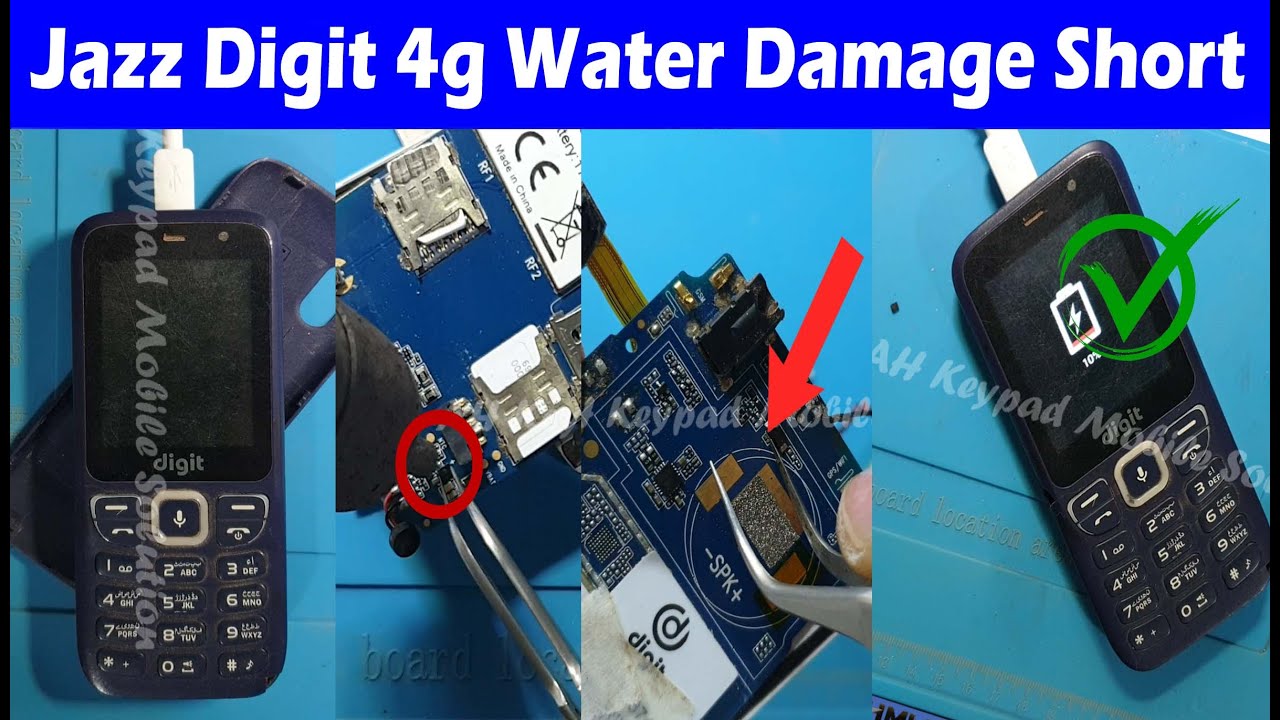 Jazz digit 4G Water Damage Short Charging Ways Problem Solution