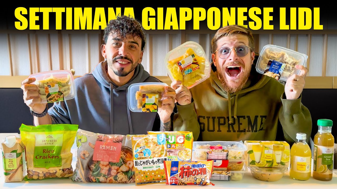 PROVIAMO TUTTO IL CIBO DELLA SETTIMANA GIAPPONESE DEL SUPERMERCATO LIDL - ODDIO RIMANIAMO DELUSI?