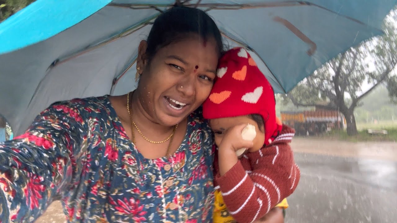 தெரியாம வந்து புயல் மழையில 🌧️ ☔️ மாட்டிக்கிட்டோம்😱 | என்ன பண்றதுன்னே தெரியல😳 | kamal Lalitha