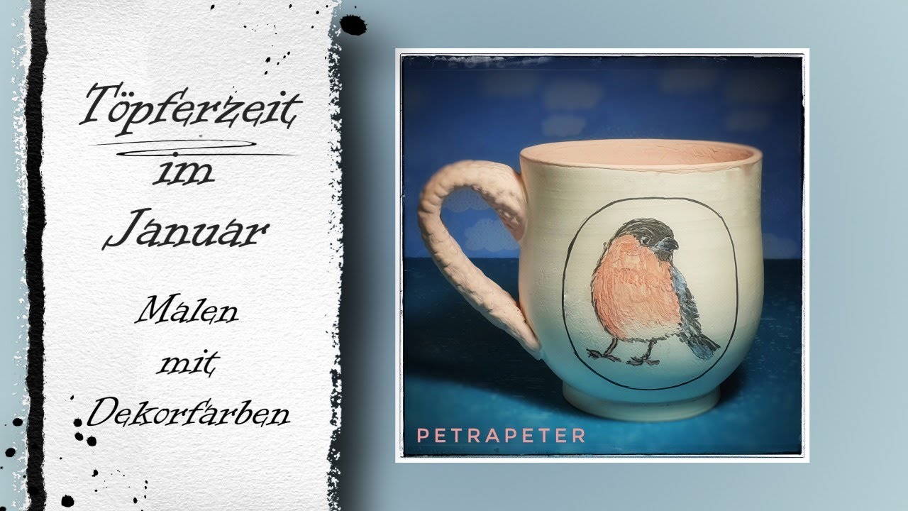 Malen auf Keramik - Töpferzeit im Januar
