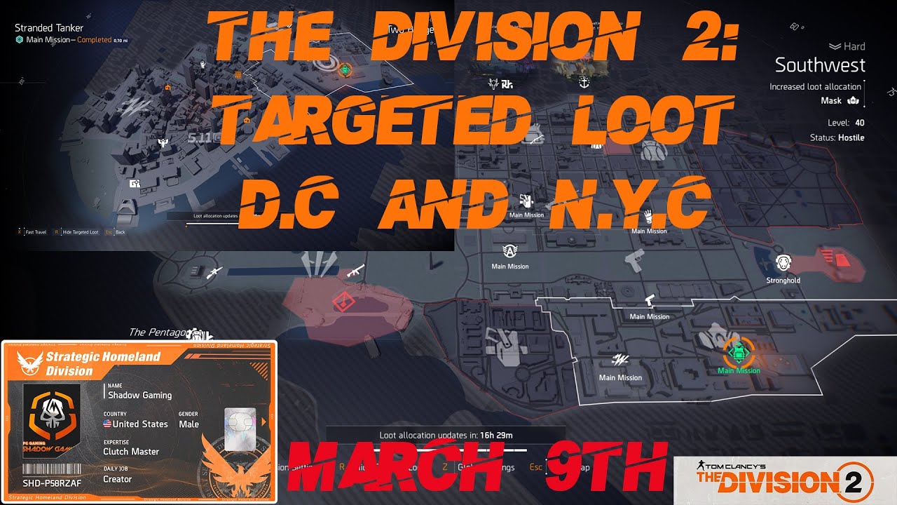 Division 2 | Targeted Loot | March 9th