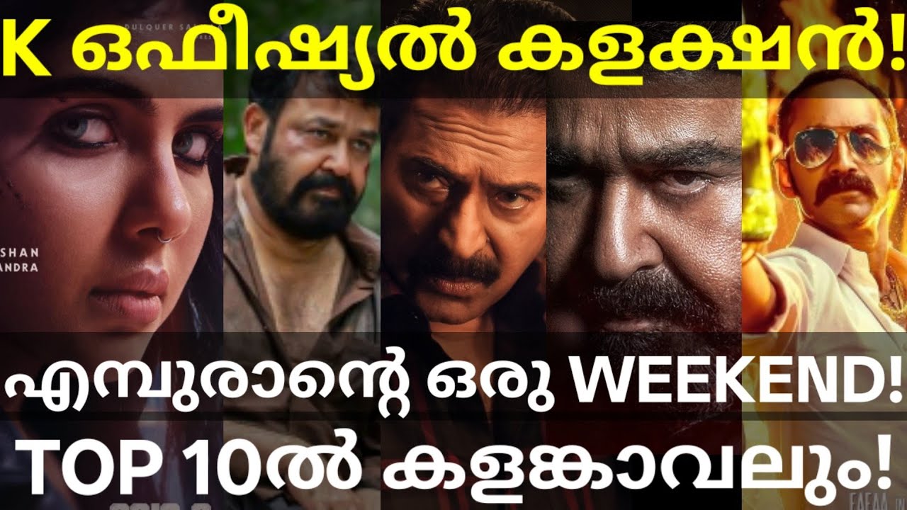 KalamKaval Official Collection |Empuraan and Thudarum Weekend Collection #Mohanlal #Mammootty #Kalam