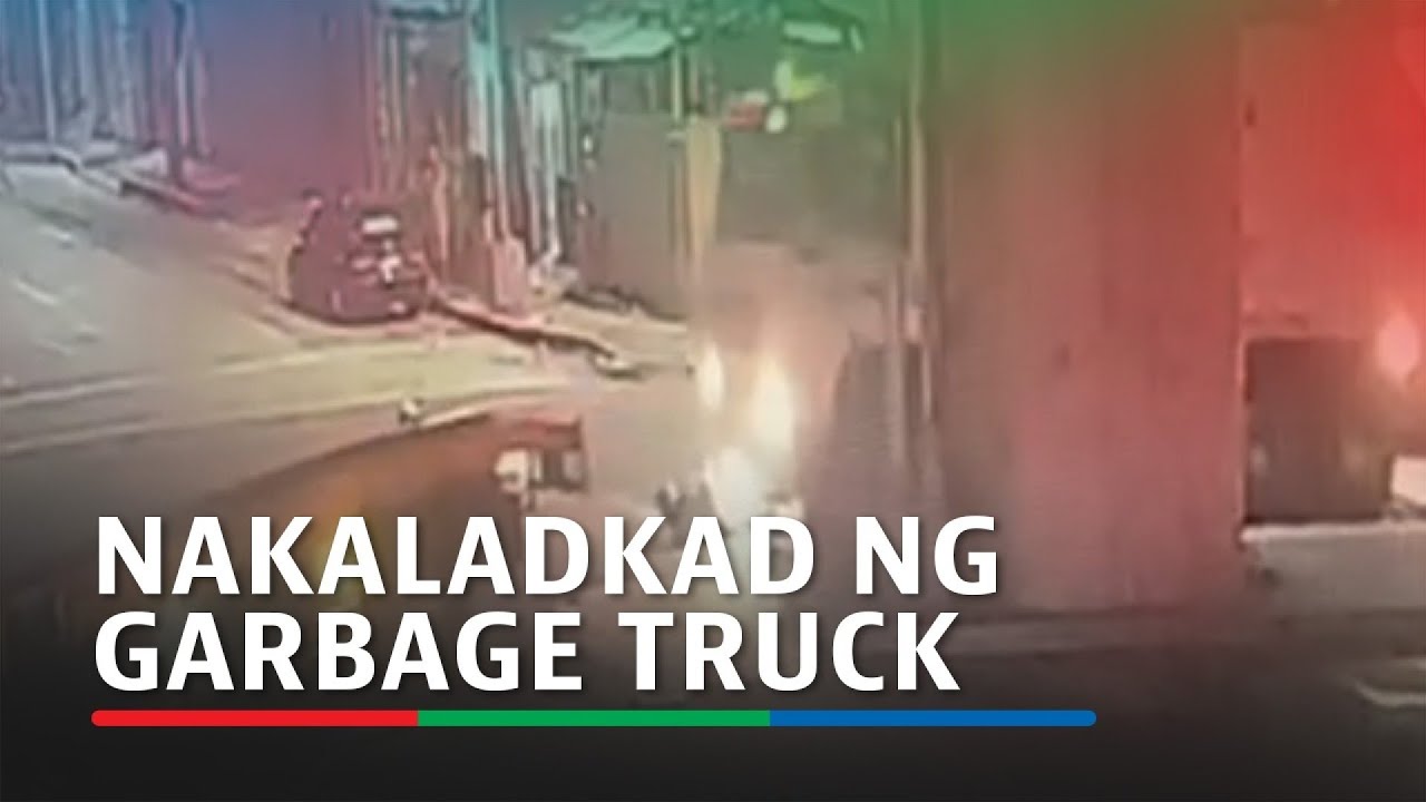 Motorsiklo nakaladkad ng garbage truck, 2 babaeng sakay sugatan | ABS-CBN News