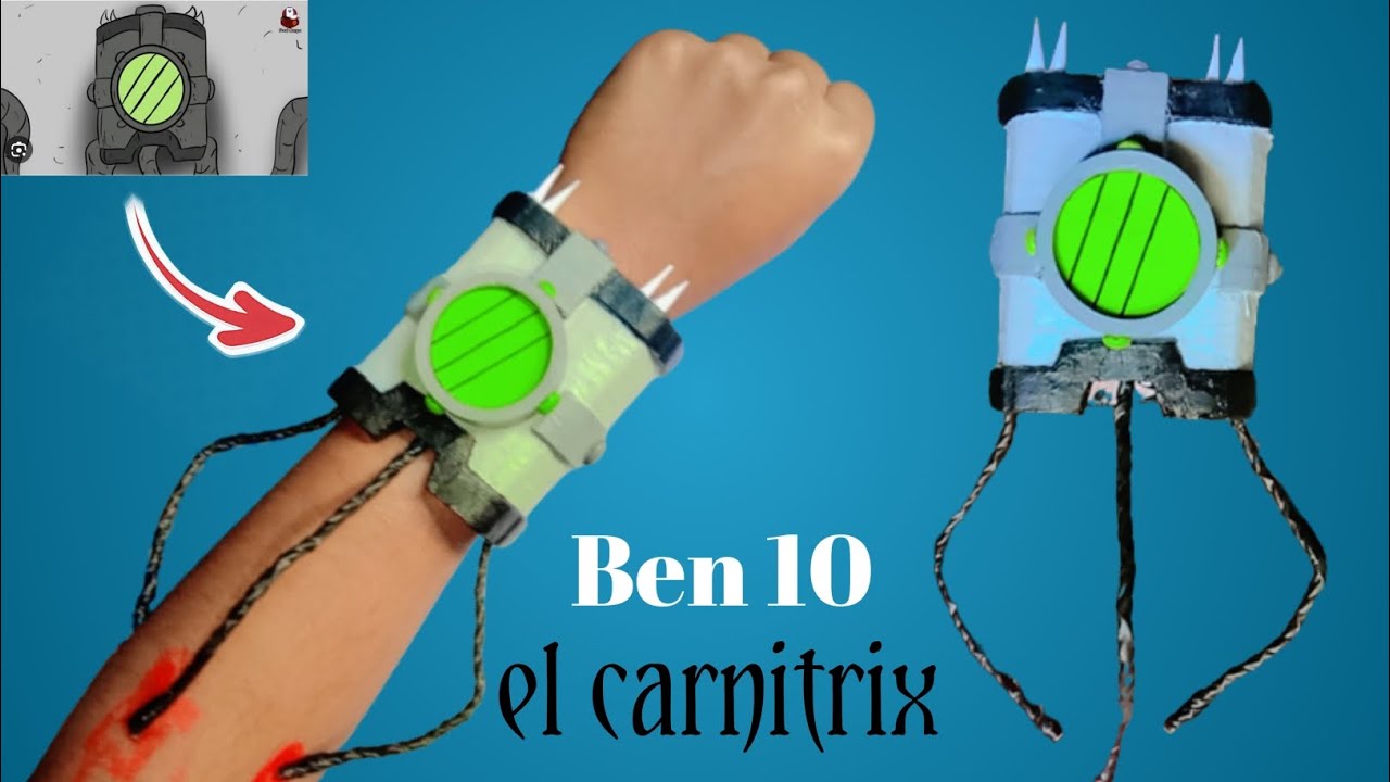 How to make ben 10 carnitrix with cardboard