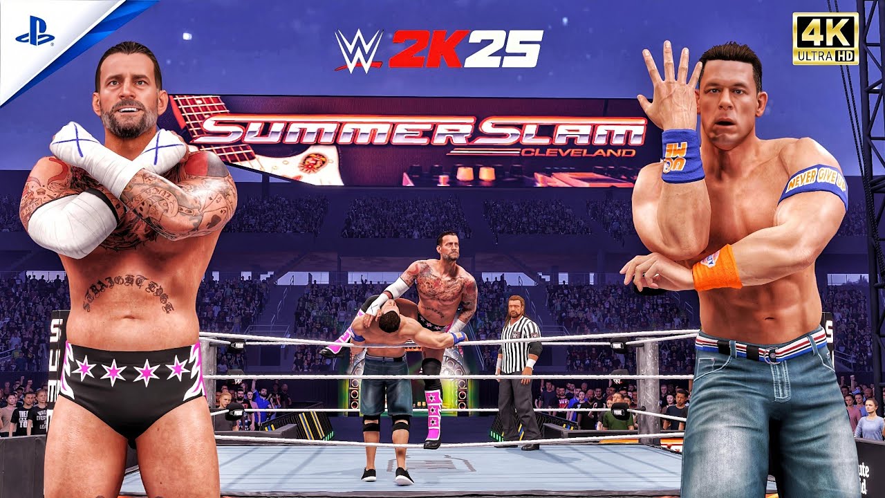 WWE 2K25 | John Cena vs CM Punk | WWE Championship Match at SummerSlam | PS5™ [4K60]