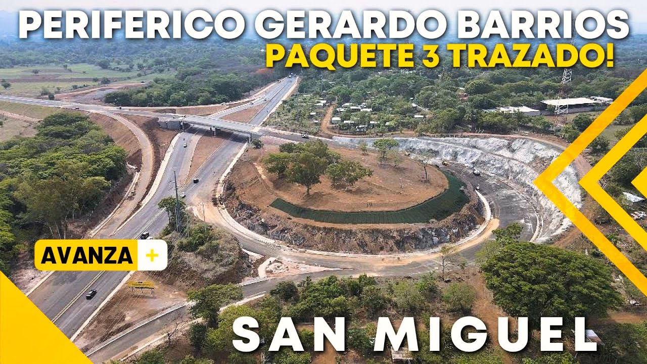 PERIFERICO GERARDO BARRIOS así AVANZA y ESTE es EL TRAZO DEFINITIVO TRAMO 3 #elsalvador