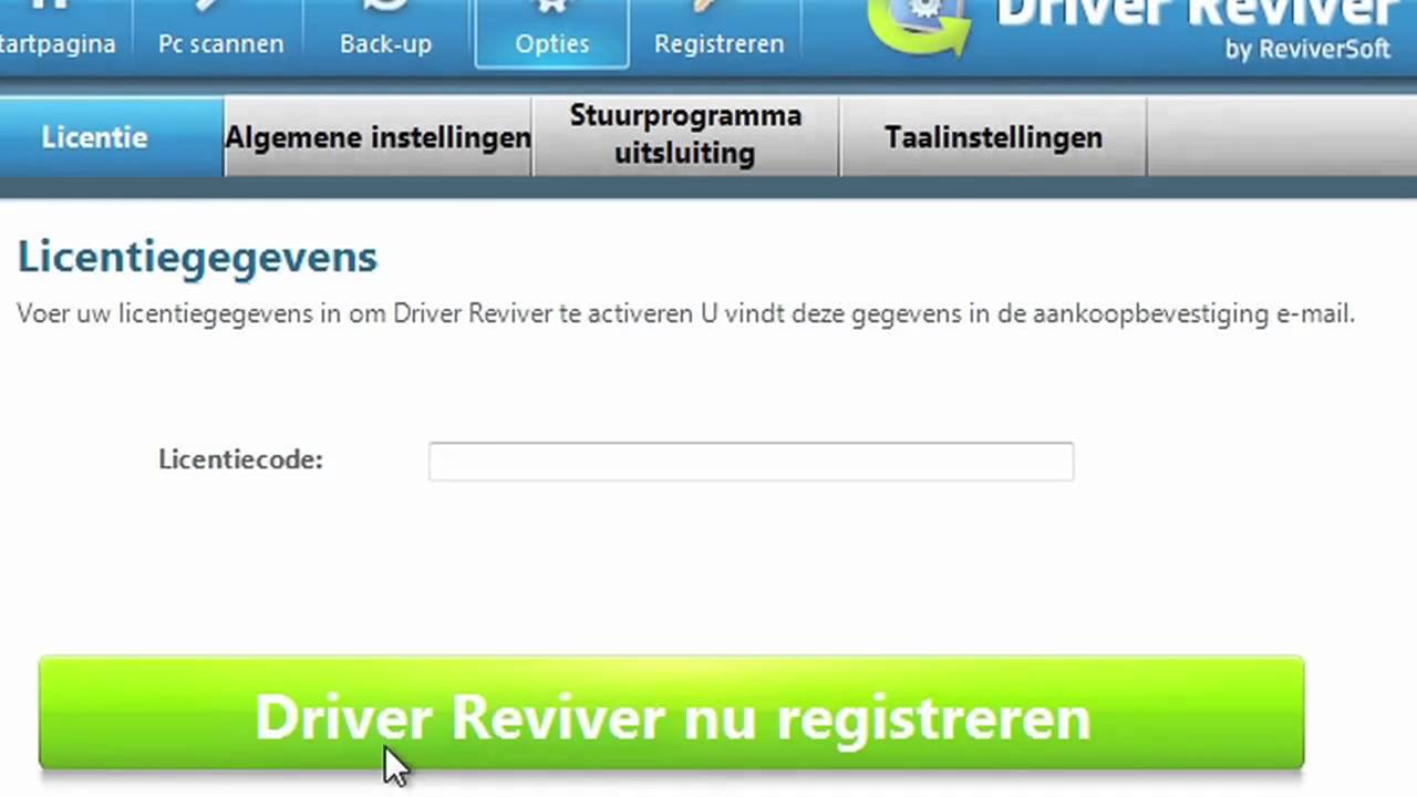 Activeer Driver Reviver