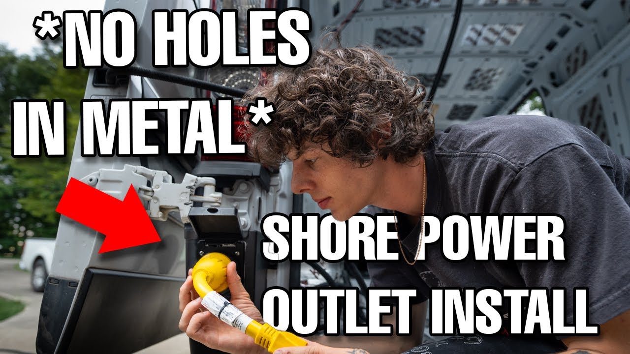 SHORE POWER OUTLET & WIRING INSTALL | DODGE PROMASTER CAMPER VAN BUILD