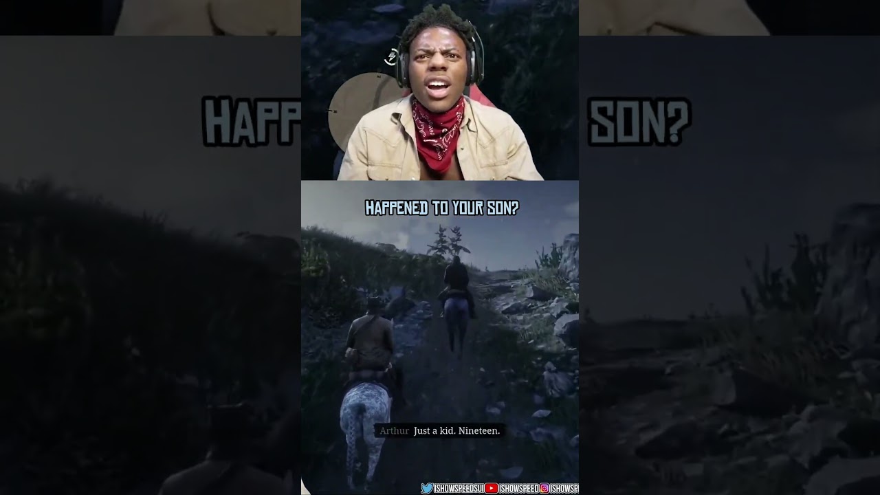 IShowSpeed Finds Out About Arthur&rsquo;s Son&rsquo;s Fate 💔😨 #speed #rdr2 #arthurmorgan #shorts