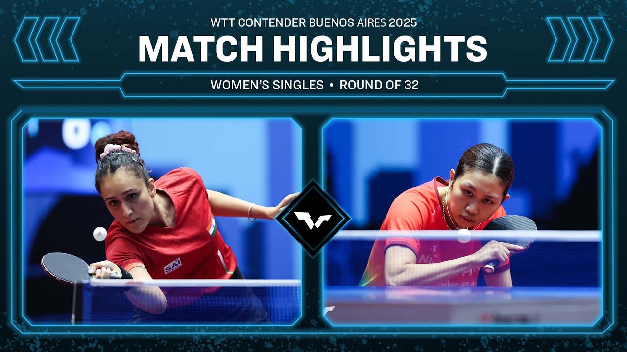 Manika Batra vs Hitomi Sato | WS R32 | #WTTBuenosAires 2025