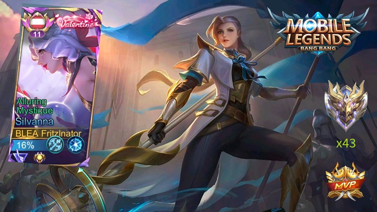 MLBB | Silvanna MVP 13.3Points | 25Kills + 11Assist! | Double Kills + Tripple Kill | Mystic 43 Stars