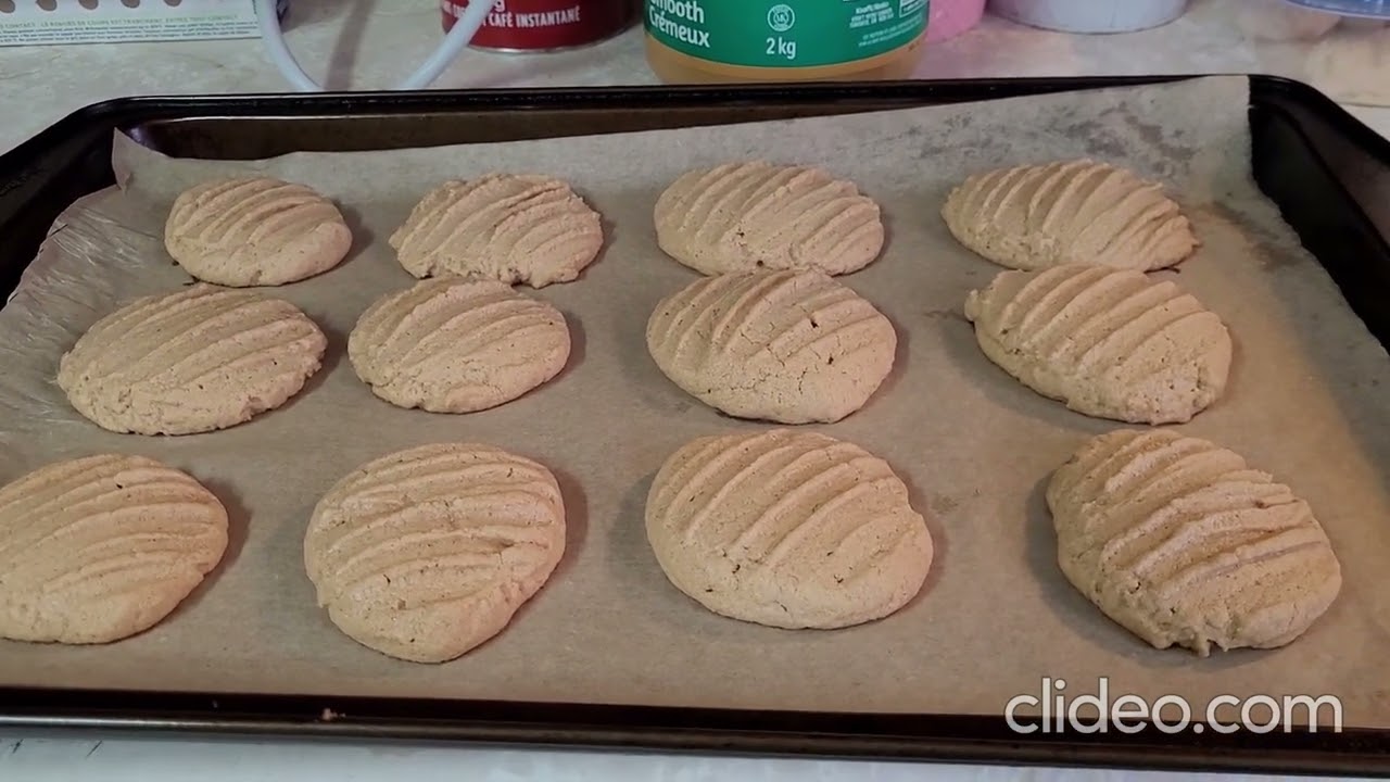 Homemade peanut butter cookies 