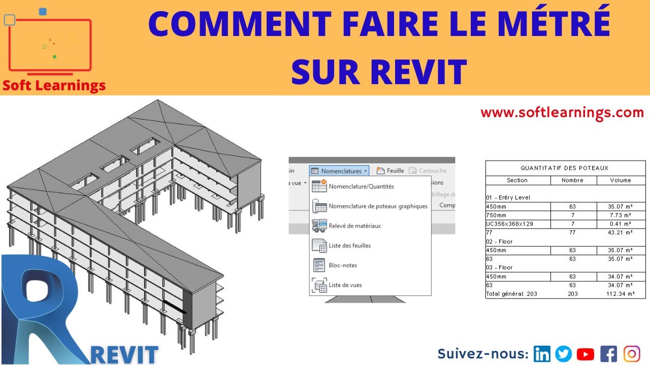 COMMENT FAIRE LE MÉTRÉ SUR REVIT