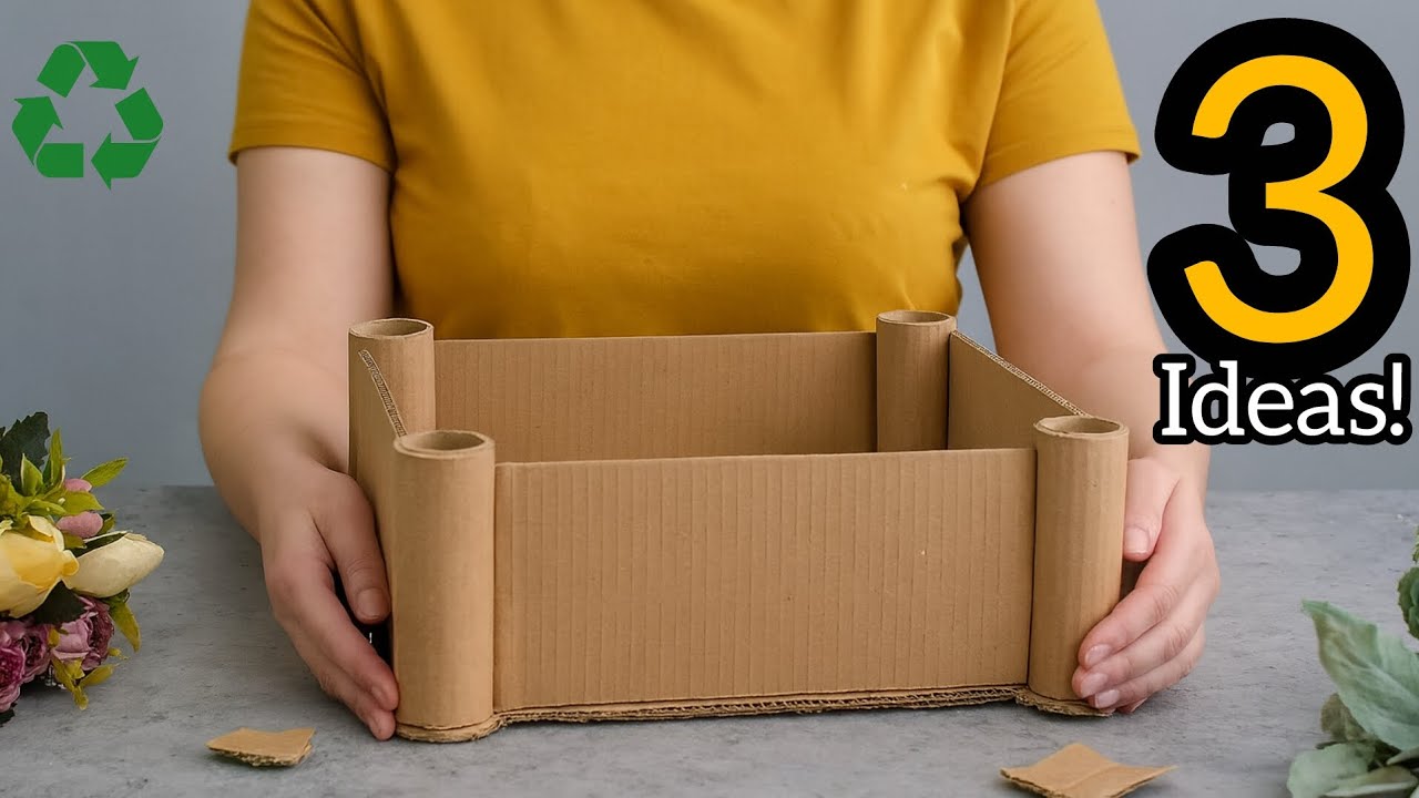 3 Creative Cardboard Projects — You Won’t Believe the Results! 😱♻️