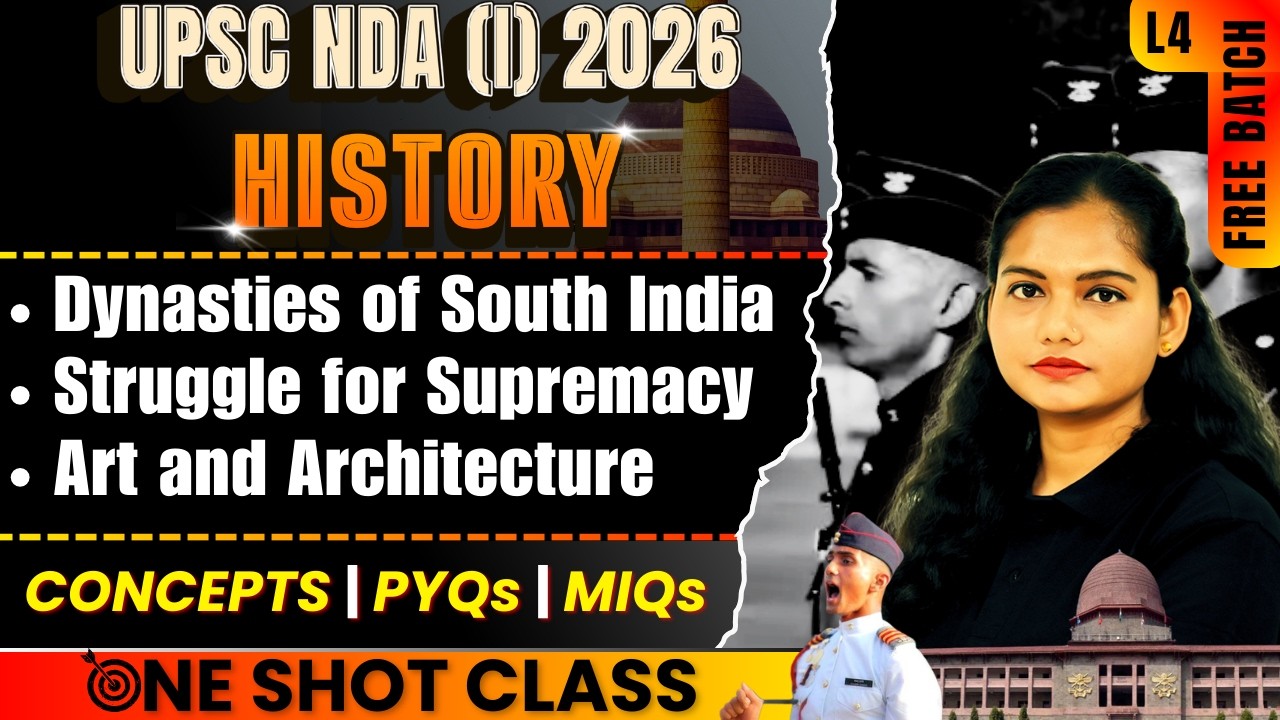 History For NDA 1 2026 Exam | Concepts | Important Questions | PYQs | FREE BATCH | Marathon