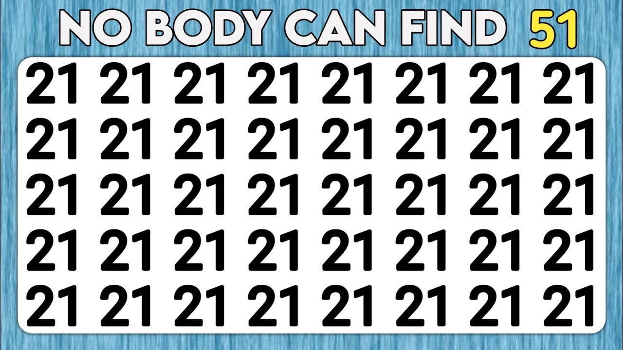 Test your eyes - Number and Letter challenge edition | Observation Skills Power 