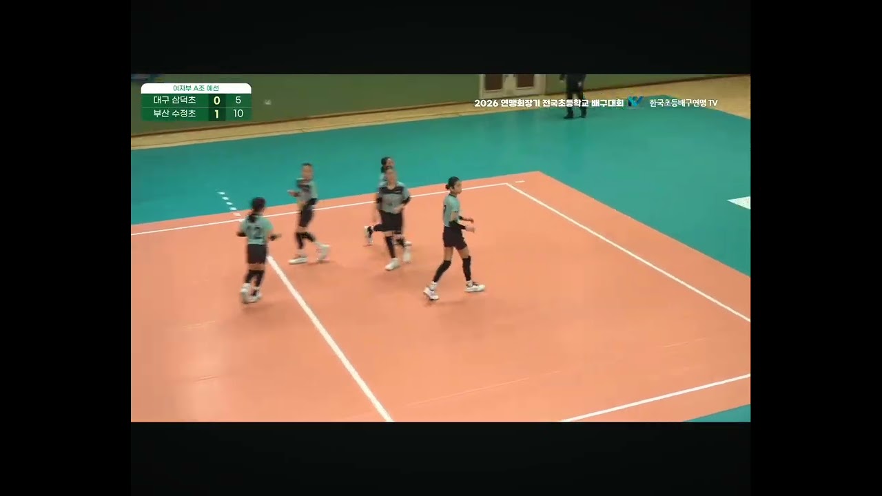 2026 연맹회장기 전국초등학교 배구대회 부산 수정초 VS 대구 삼덕초 2세트