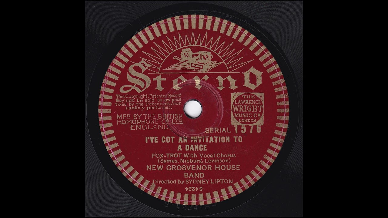 Sydney Lipton's New Grosvenor House Band - I've Got An Invitation To A Dance