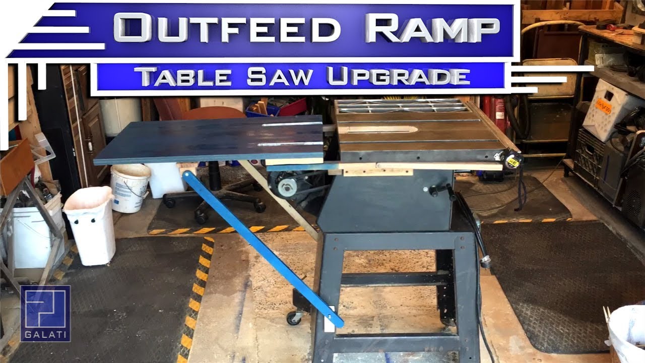 P. J. Galati: Table Saw out feed Ramp - Episode 44