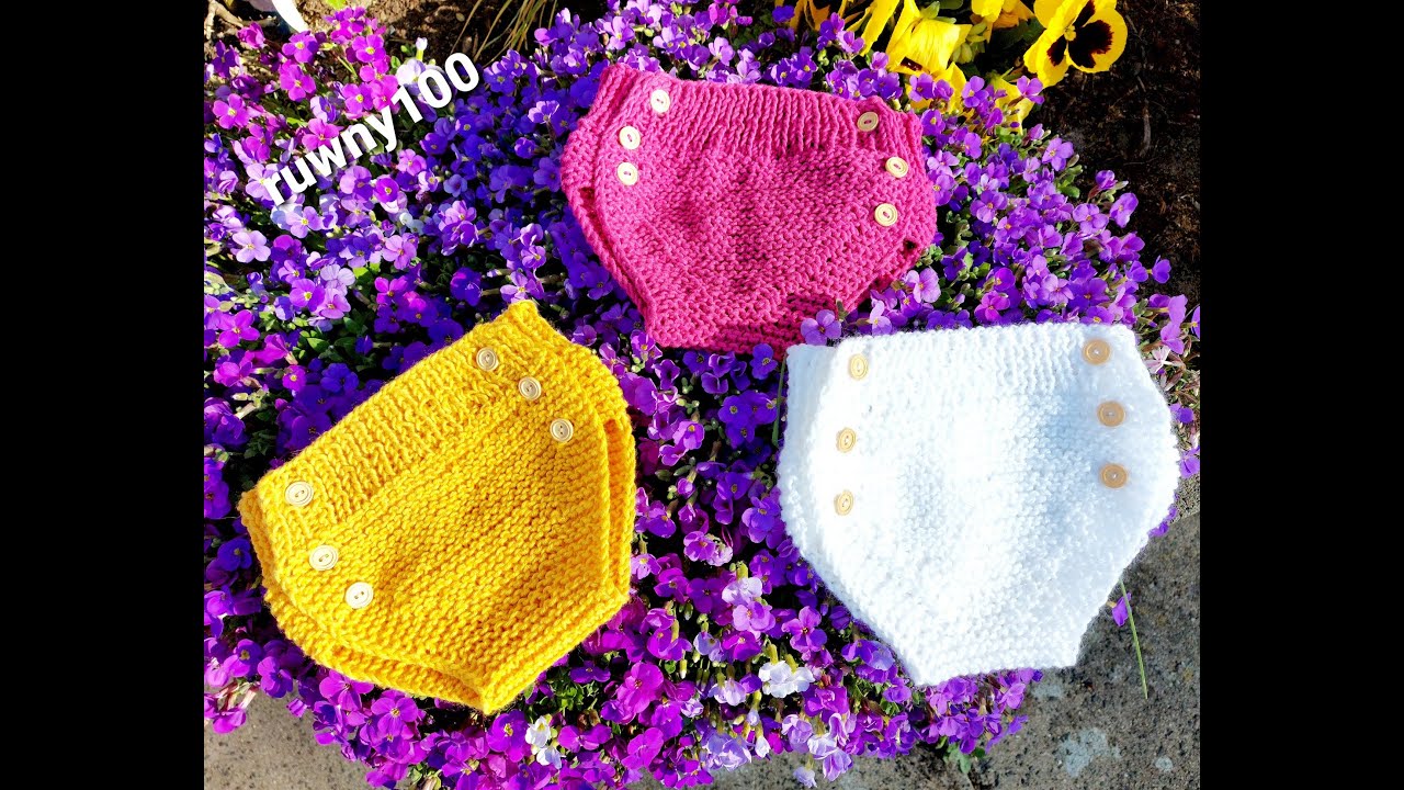 925 🌹 Frühlingsprojekte🌷Stricken für Kinder** Baby Höschen mit Knöpfe**Tutorial **Handarbeit