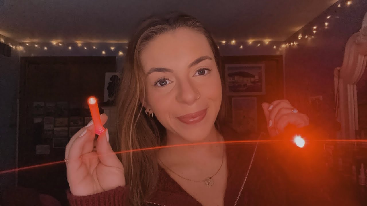 ASMR eye exam with gum chewing 