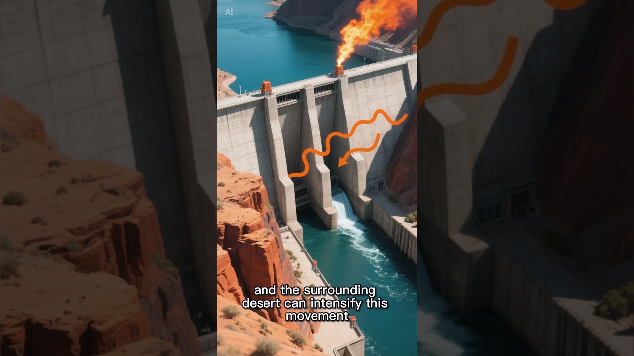 Why Water Falls Up at Hoover Dam #Shorts