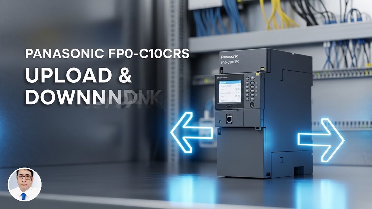 how can upload and download program in Panasonic FP0-C10CRS plc