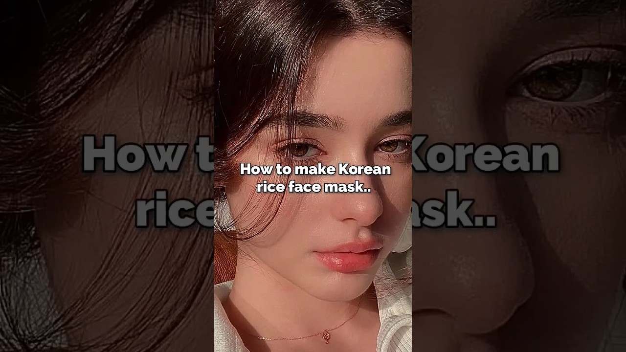 How to make Korean rice mask🎀✨ 