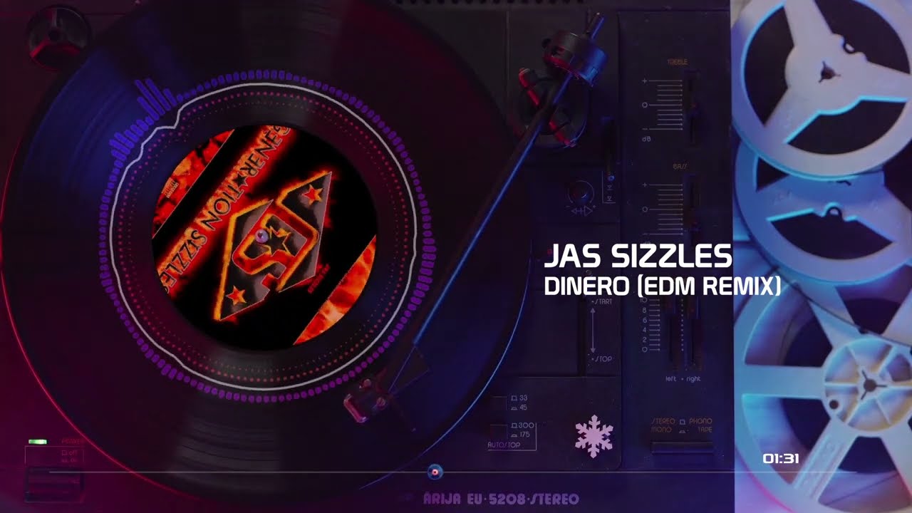 Jas Sizzles - Dinero (EDM Remix) (Official Audio Visual) #edm