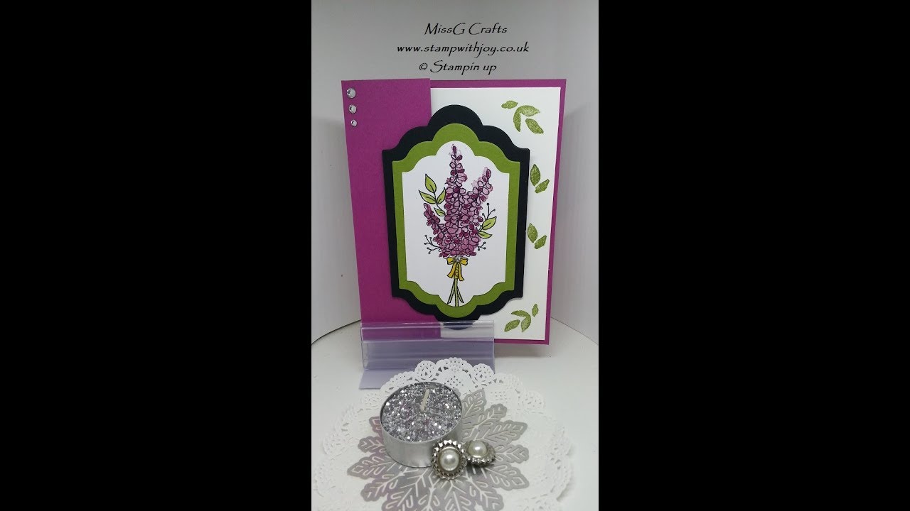 Fun fold thank you card using Lot's of Lavender SU